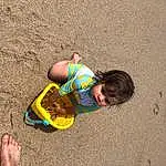 People In Nature, Yellow, Asphalt, Body Of Water, Road Surface, Leisure, Recreation, Herbe, Plage, Sidewalk, Bambin, Happy, Landscape, Fun, Foot, Art, Sand, Soil, Assis, Shadow, Personne